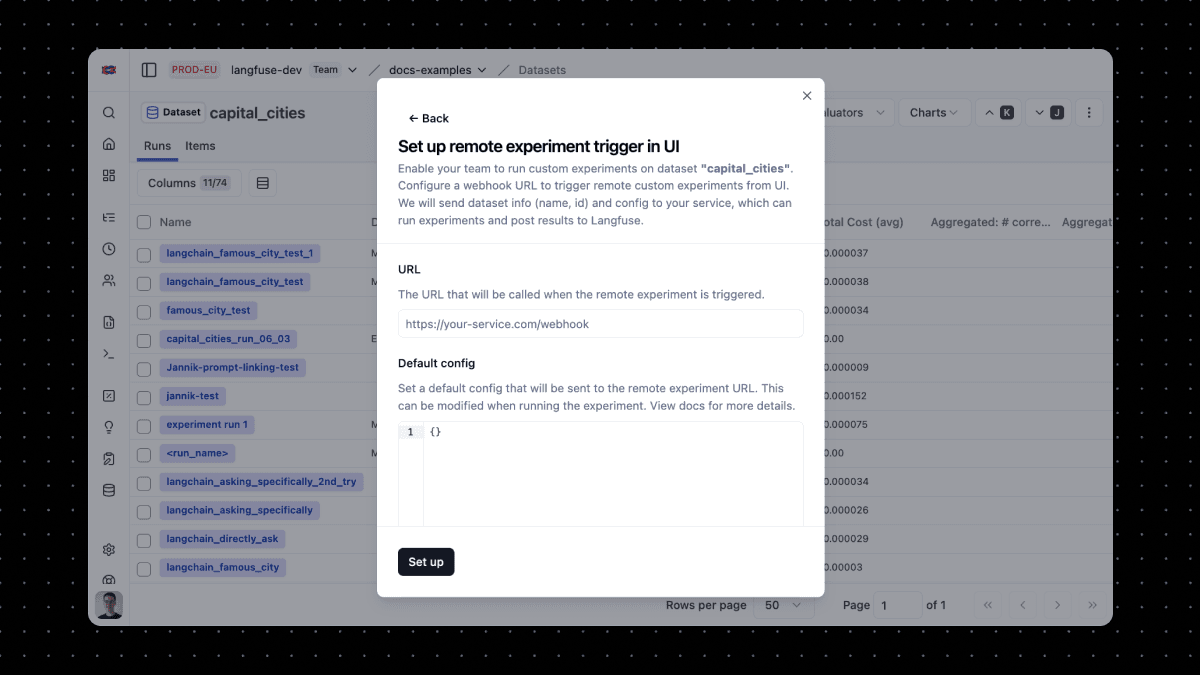 Trigger Remote Custom Experiments